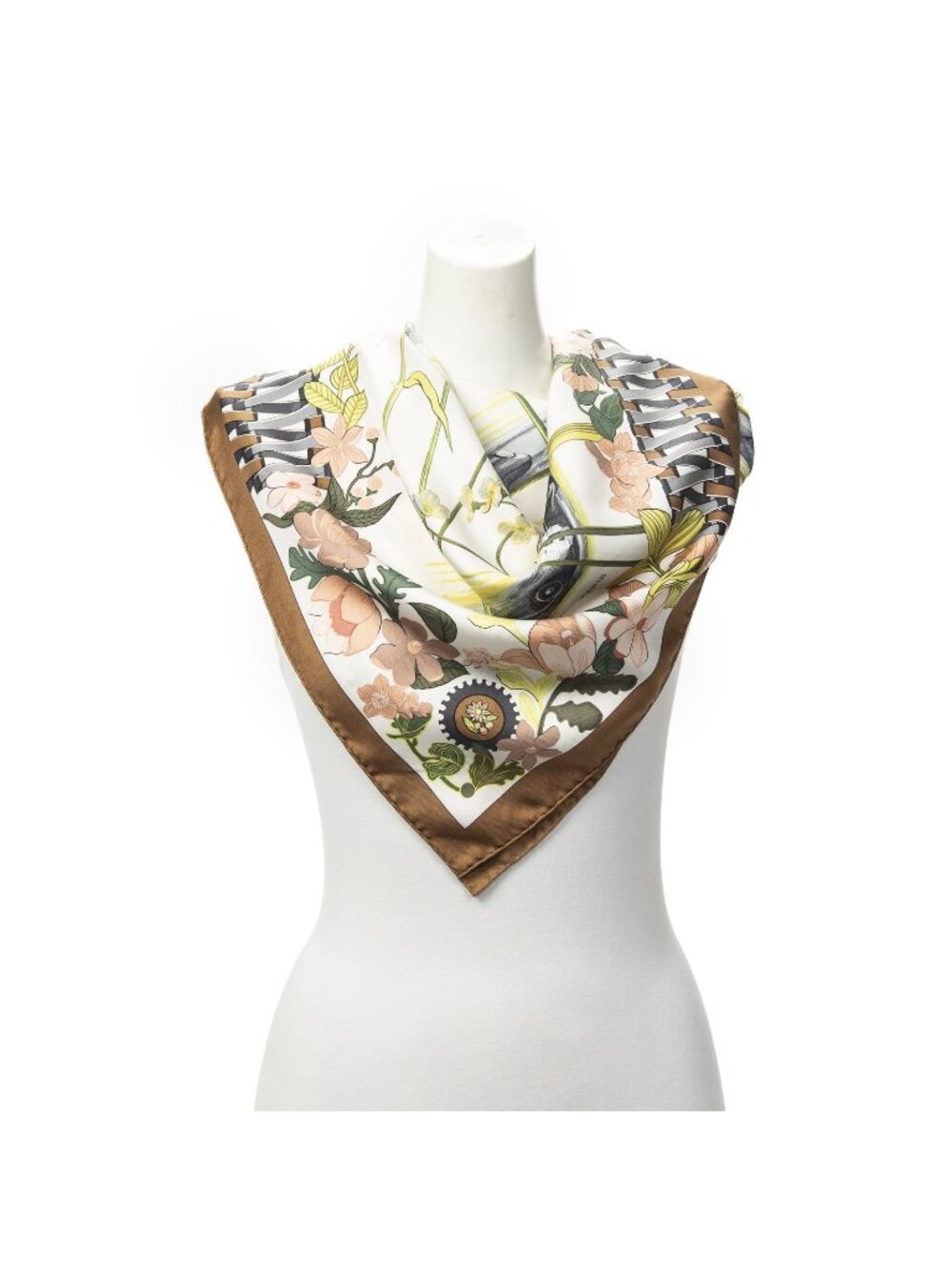 Hermes Scarf Brown